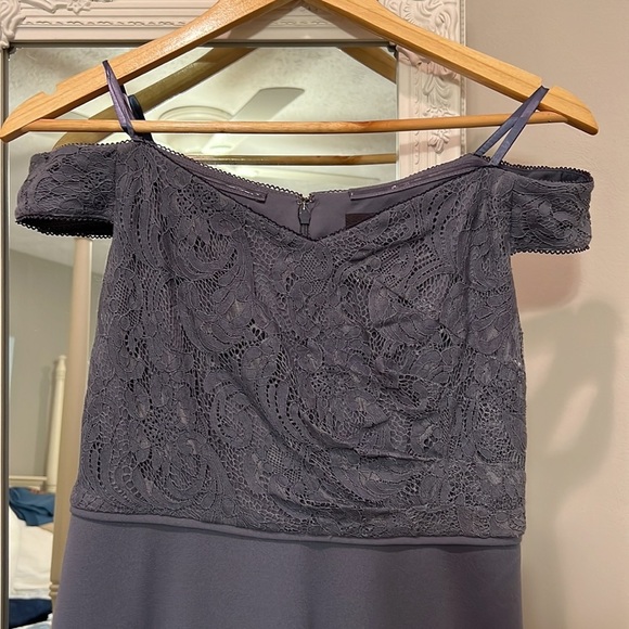 001 Gorgeous Adrianna Papell Blue Gown formal prom - Picture 2 of 8